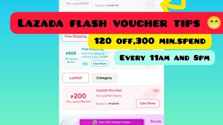 Trick on how to get lazada flash voucher [upl. by Leirum]