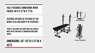 AmStaff TB018A Multifunctional Adjustable FlatIncline Press Bench  fitnessavenueca [upl. by Assilat]