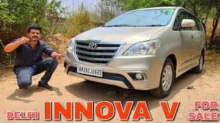 DELHI INNOVA 2014 V OPTION FOR SALE  DELHI USED CAR MALAYALAM VLOG [upl. by Aliak657]