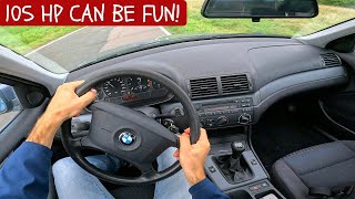 1999 BMW 316i 19  105 HP POV Test Drive 4K  Fun Drive [upl. by Ahseral]