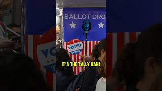 Ballot Box has a poll party on the NYC subway vote election comedy [upl. by Rumery571]