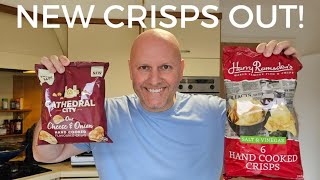 New CATHEDRAL CITY Cheese amp Onion  Harry Ramsdens SALT amp VINEGAR Crisps Review [upl. by Yoccm]