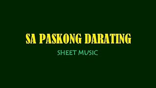 SA PASKONG DARATING by Freddie Aguilar  Sheet Music by Eben [upl. by Llevron]