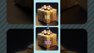 1k vs 26k choose your gift box 🎁giftbox shorts viral gift chooseyourgift chooseone gifts [upl. by Nnaeed919]