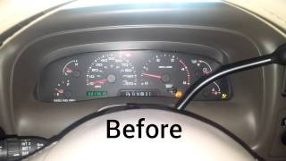 73 Powerstroke before and after Powermaster 9051 starter installed [upl. by Woll]