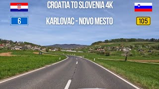 Driving Croatia to Slovenia Karlovac to Novo Mesto [upl. by Cary]