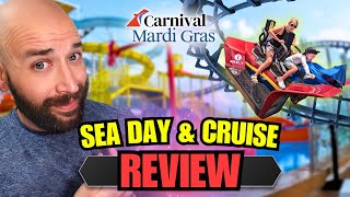 Our Families Carnival Mardi Gras Sea Day amp Final Cruise Review [upl. by Elbertine782]