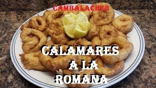 CALAMARES A LA ROMANA CON TEMPURA [upl. by Enomas]