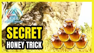 Secret Honey TRICK in Ark Survival Ascended to LURE ANY DINO [upl. by Arehsat]