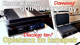 Kontaktowy grill elektryczny z regulacją temperatury Transa Electronics DualPlate Opiekacz kanapek [upl. by Nylorahs]