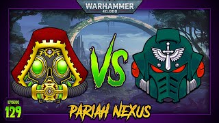 Adeptus Mechanicus vs Dark Angels A Warhammer 40k Battle Report  10th Edition 2000pts [upl. by Ahsenre]