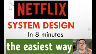 Netflix system design in 8 minutes [upl. by Eldredge]