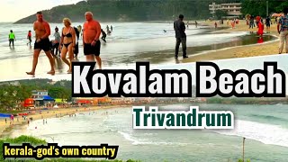 Kovalam Beach Trivandrum  Tourist places in trivandrum  kovalam beach kerala Thiruvananthapuram [upl. by Alenairam229]