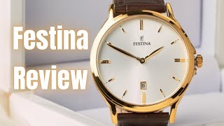 Festina Mens Golden F167471  Watches Features Unboxing Review [upl. by Riobard759]