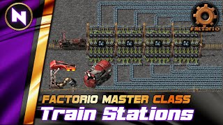 Efficient LOADINGUNLOADING Train Station designs  Factorio TutorialGuideHowto [upl. by Jolanta]