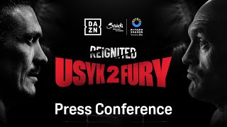 RIYADH SEASON OLEKSANDR USYK VS TYSON FURY 2 REIGNITED  LAUNCH PRESS CONFERENCE LIVESTREAM [upl. by Airamalegna]