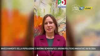 INVECCHIAMENTO DELLA POPOLAZIONE E INVERNO DEMOGRAFICO URGONO POLITICHE INNOVATIVE  18102024 [upl. by Nali]