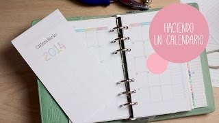 Haciendo un calendario para mi agenda [upl. by Esorbma]