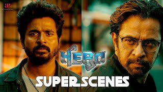 Hero Super Scenes  Can the hero thwart the unfolding villainous plots  Sivakarthikeyan  Arjun [upl. by Aniluj]