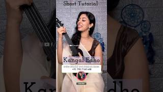 EASY TAMIL UKULELE TUTORIALS  ONE MIN UKULELE LESSONS  KANGAL EDHO UKULELE TUTORIAL  3 CHORD SONG [upl. by Sesmar]