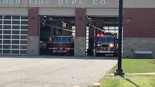 East Hartford Fire Department Ladder 1 Responding With Q2B amp Air Horns [upl. by Lleder641]