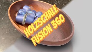 Ovale Holzschale mit Fusion 360 auf der HobbyCNC [upl. by Siegel]