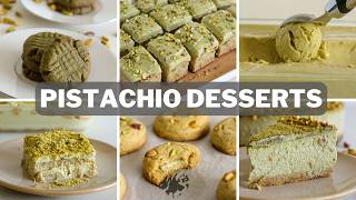 6 Pistachio Desserts Recipes [upl. by Melody]