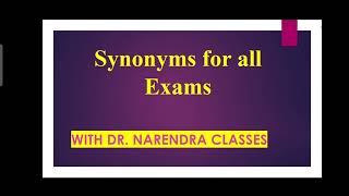 Synonyms for all competitive Exams ✍️fybsc fyba english englishforall kbcnmu englishspeaking 🎊 [upl. by Rocky]