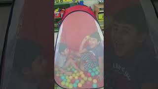 Son Spiderman Toy Tent cute short funny [upl. by Nauqes424]