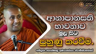 ආනාපානසති භාවනා​ව මුල සිට පුහුණු කරවීමවස්සාන භාවනා වැඩසටහන 20230826Paramaththa [upl. by Nigen]