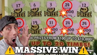 💥⚠️MASSIVE CLAIMER WIN⚠️💥BIGGEST SCRATCH OFF WIN ON YOUTUBE IVE EVER SEENI DID IT [upl. by Yruj]