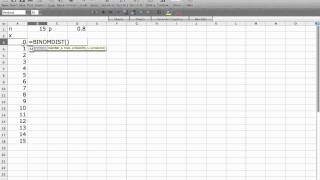 Computing the Binomial Distribution with Excel [upl. by Sihunn415]