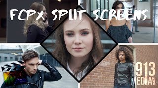 ADVANCED SPLIT SCREENS IN FINAL CUT PRO  Includes FREE Adjustment Layer Download [upl. by Yrokcaz]