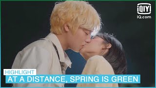 Bravo😘 Sobin kisses Yeo Jun of her own accord  At a Distance Spring is Green EP7  iQiyi KDrama [upl. by Leynad]