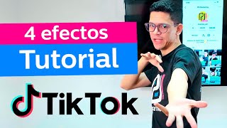 💥 4 efectos NUEVOS de TikTok 🙌 Tutorial somospd [upl. by Natsyrk9]