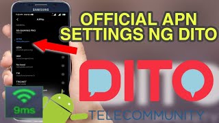 Dito Telecom Mobile APN SETTINGS SETUP TUTORIALS [upl. by Datha376]