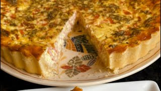 Quiche de queijo e presunto da chef quiche receitas culinaria food foryou shorts short fyp [upl. by Tnecnev]