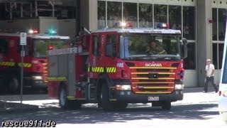 Pumper 1A  1B MFB Central Melbourne Fire Station [upl. by Auod]