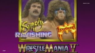 quotRavishingquot Rick Rude Vs quotThe Ultimate Warriorquot 1989 [upl. by Silda]