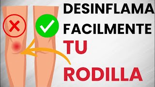 🦵 DESINFLAMA y elimina el LÍQUIDO de tu RODILLA haciendo esta rutina de ejercicios FÁCILES [upl. by Rufe182]