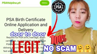 PSA BIRTH CERTIFICATE ONLINE DELIVER DOOR TO DOOR 100 LEGIT NO SCAM [upl. by Bobine758]