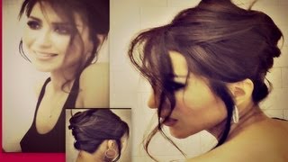 ★ ROMANTIC UPDO  HOW TO FRENCH TWIST YOUR OWN HAIR TUTORIAL FOR SHORT MEDIUM LONG HAIR wedding [upl. by Ballman]