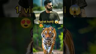 Top 10 Favourite Animal 🐅 Of Indian Cricketers shortsfeed shorts viratkohli cricket [upl. by Adliwa437]