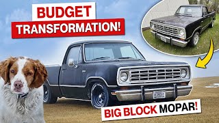 1974 Dodge BIG BLOCK Shortbed Truck Budget Friendly Transformation Mopar Muscle Truck [upl. by Attelra629]