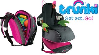 Trunki BoostApak  Travel Backpack amp Child Car Booster Seat  Tested [upl. by Tymon]