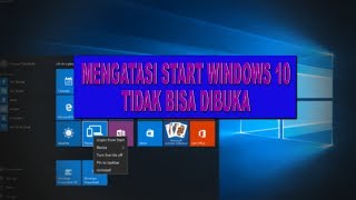 100 SOLUSI MENGATASI START WINDOWS 10 TIDAK BERFUNGSI TIDAK BISA DIBUKA [upl. by Argyle184]