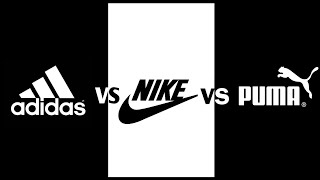 Nike vs Adidas vs Puma comparison Which is the most popular sportswear brand ComparoMeter [upl. by Atnima384]