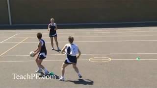 Netball  Attacking Movement  The Full Turn [upl. by Enelyk]