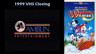 Animaniacs Wakkos Wish 1999 VHS Closing [upl. by Mcgannon]