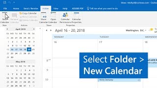 How to create multiple calendars in Outlook [upl. by Ilera843]